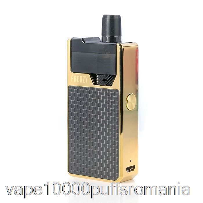 Vape Romania Geek Vape Frenzy Pod System Gold / Fibra De Carbon